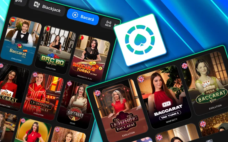 Bacar&aacute; en 1Win M&eacute;xico con crupieres reales y partidas din&aacute;micas.