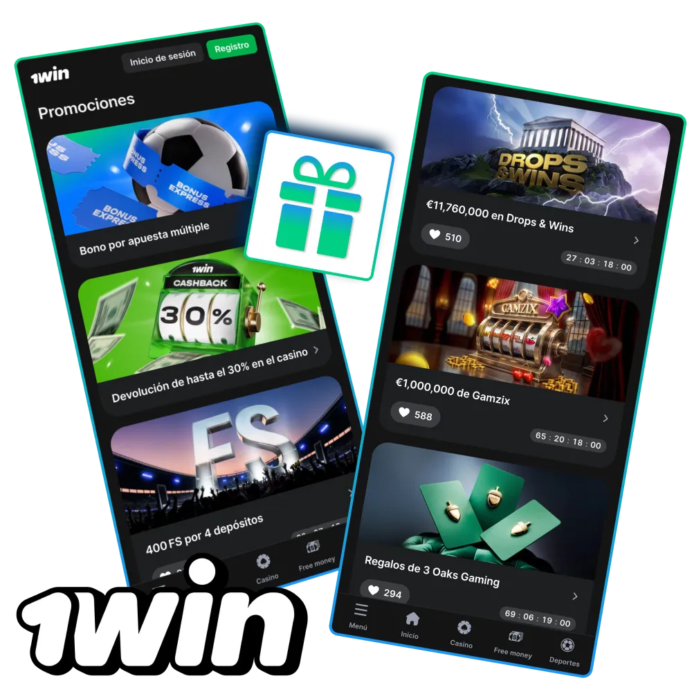 Recibe hasta 500% en tus primeros dep&oacute;sitos con el bono 1Win.