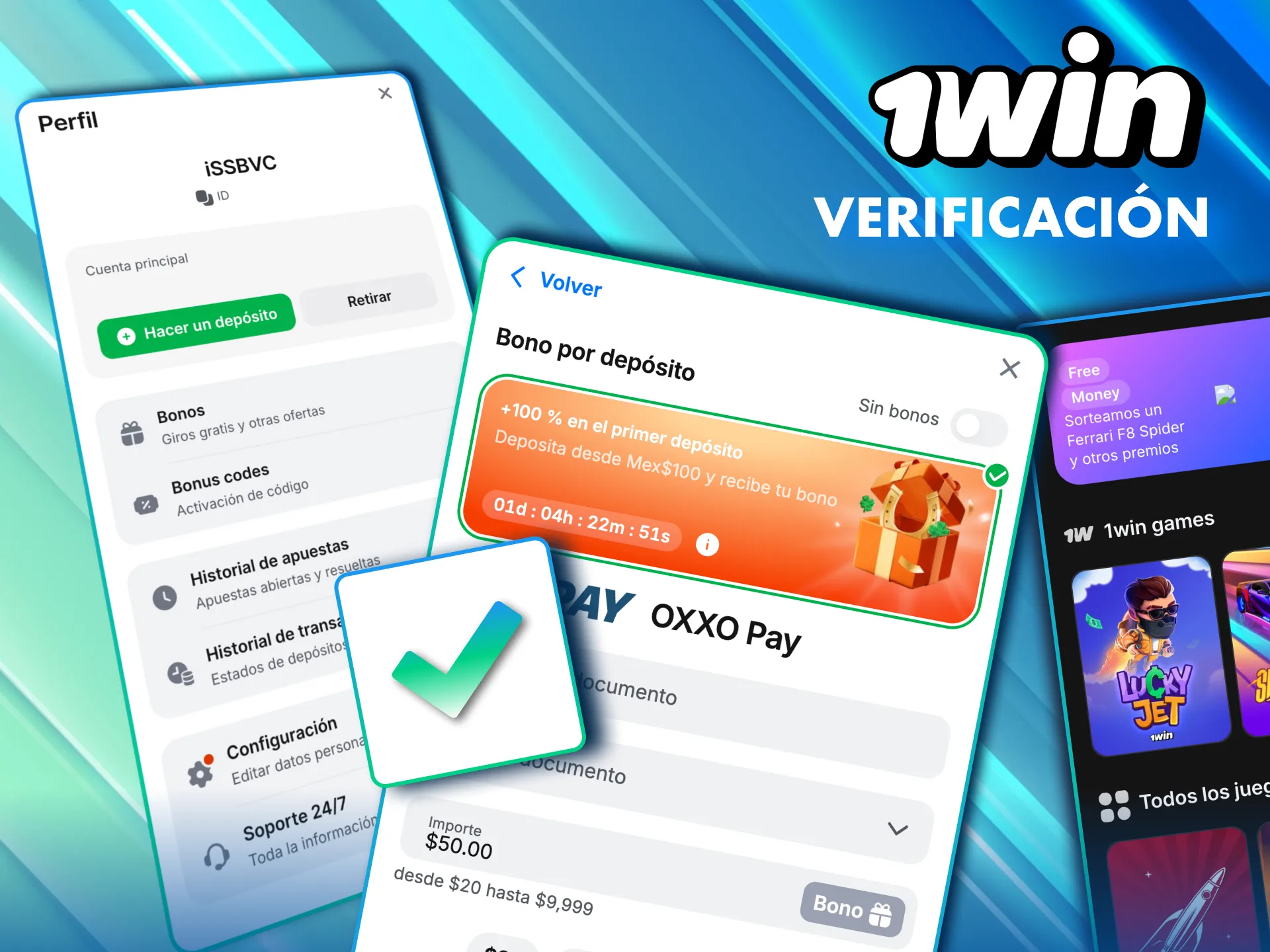 Verifica tu cuenta en 1Win M&eacute;xico para retirar fondos con seguridad.